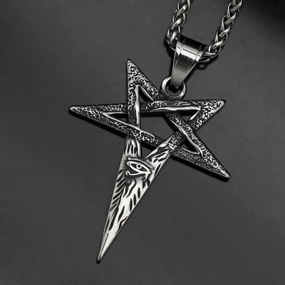Punk Star Evil Eye Men's Pendant Necklace