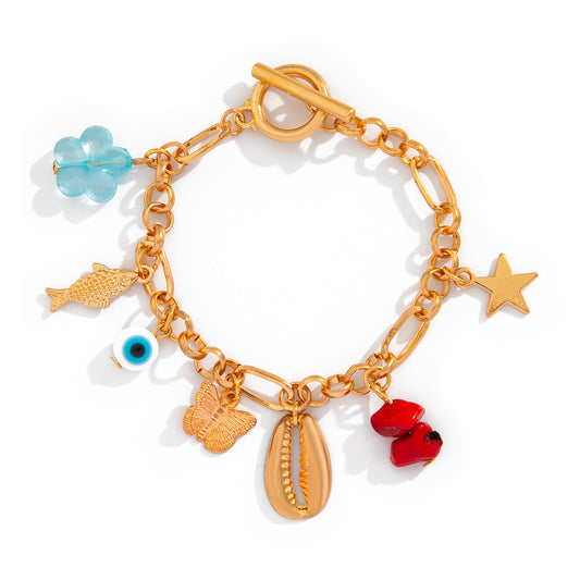 Planderful Vienna Verve Butterfly Star OT Buckle Bracelet For Women Personalized Chic Statement Accessory
