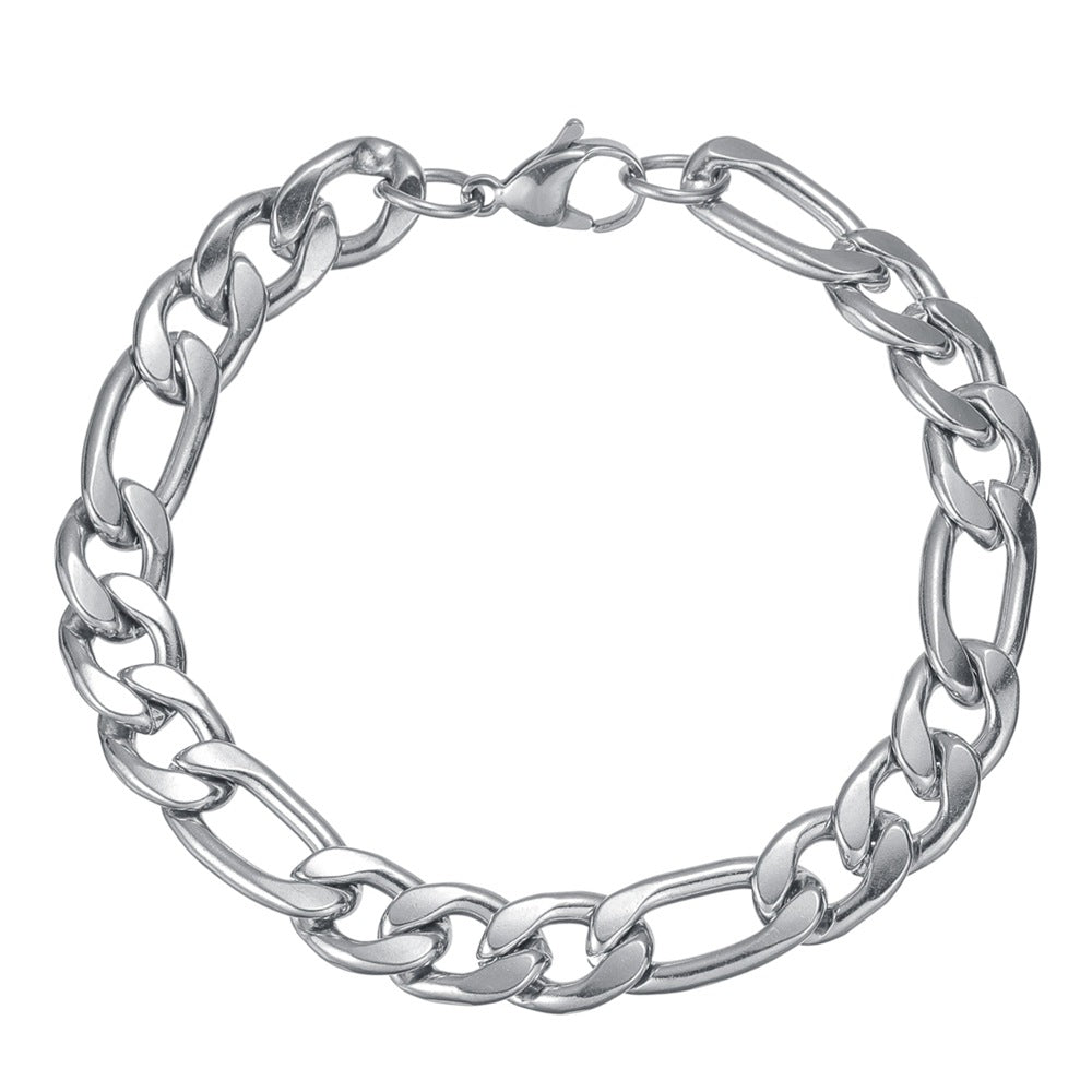 Planderful Everyday Genie Cuban Link Bracelet Bold Durable Stainless Steel Unisex Jewelry For Men Women