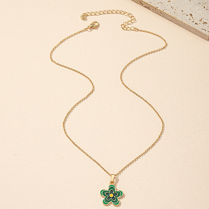 Elegant French Floral Necklace with European Vibe