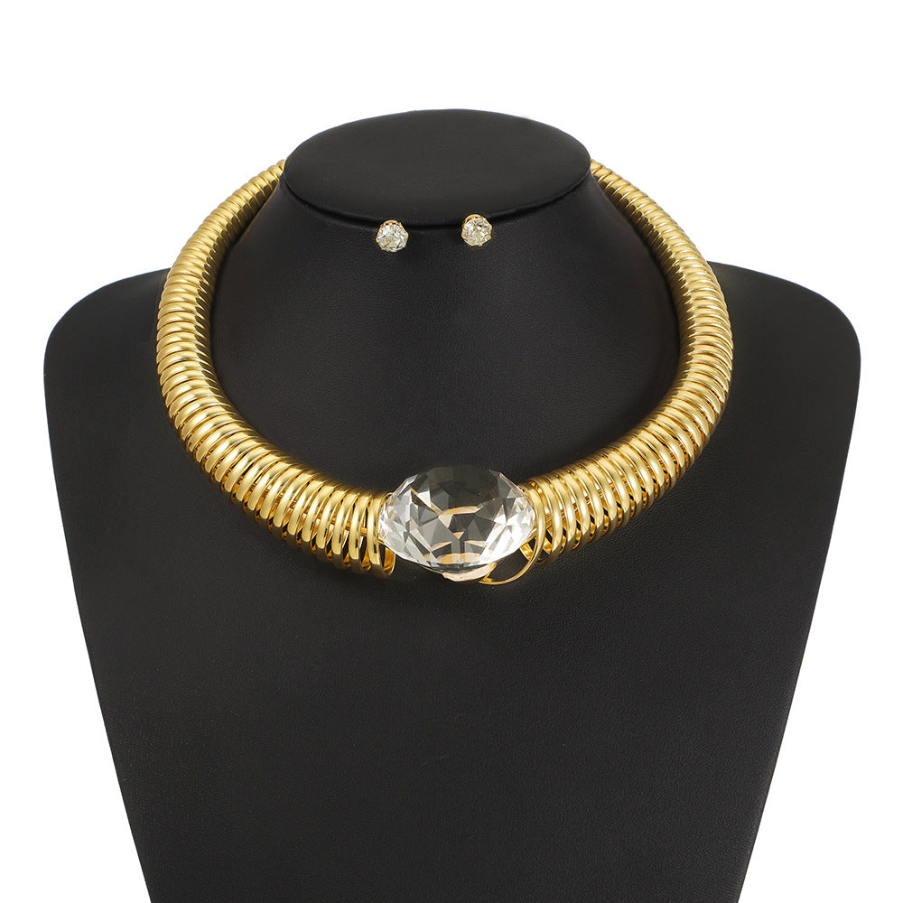 Planderful Savanna Rhythms Necklace – Versatile Rhinestone Choker