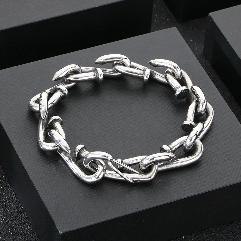 Planderful Everyday Genie Men Gold Plated Rivet Bracelet