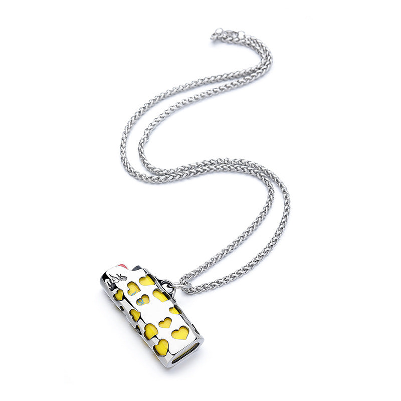 Steel Necklace - Elegant Everyday Genie Collection For Men From Planderful Jewelry