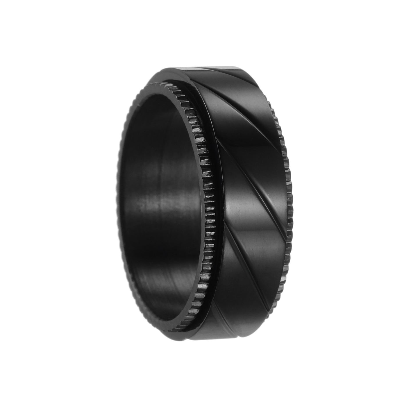 Planderful Titanium Steel Ring For Men Punk Style Collection
