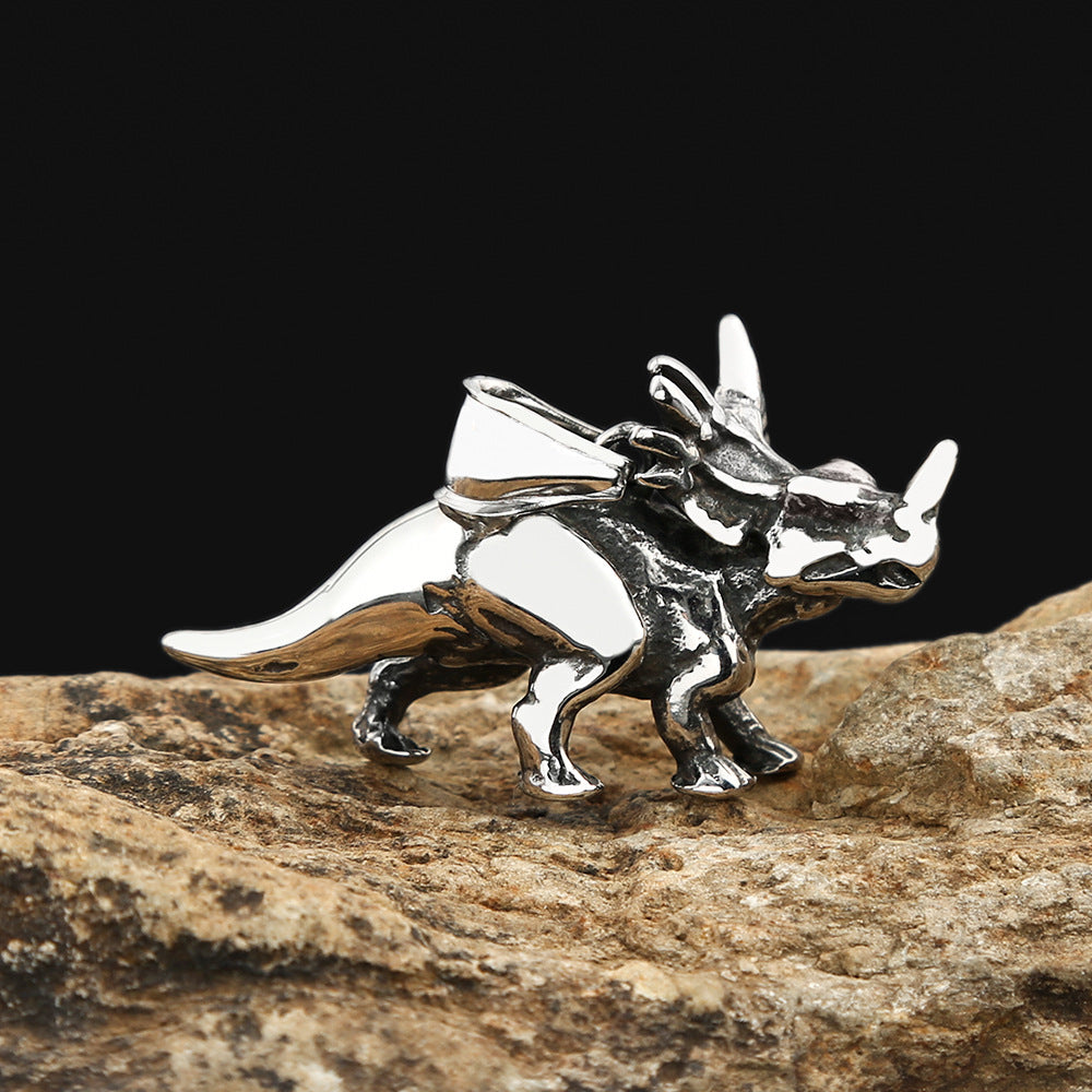 AliExpress Explosive Jewelry Stainless Steel Rhino Pendant