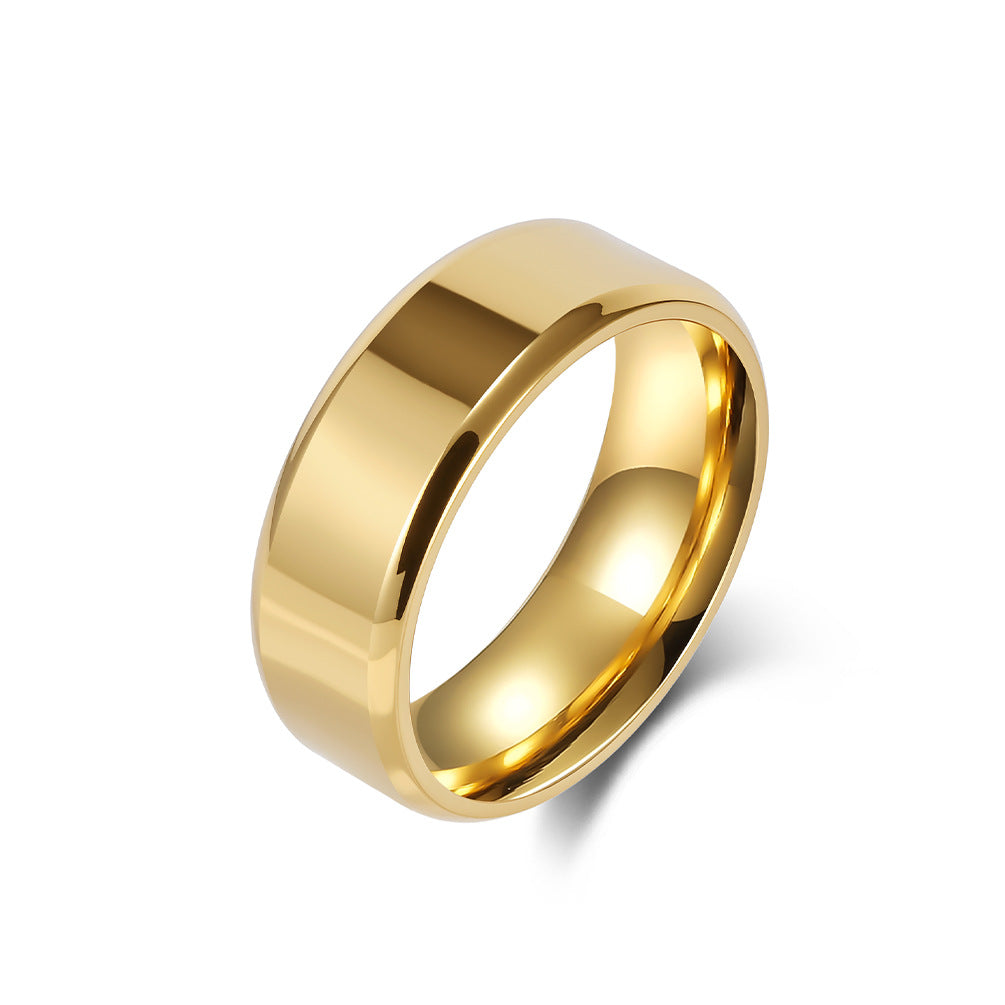 Modern Stainless Steel Ring — Gold / Silver / Black