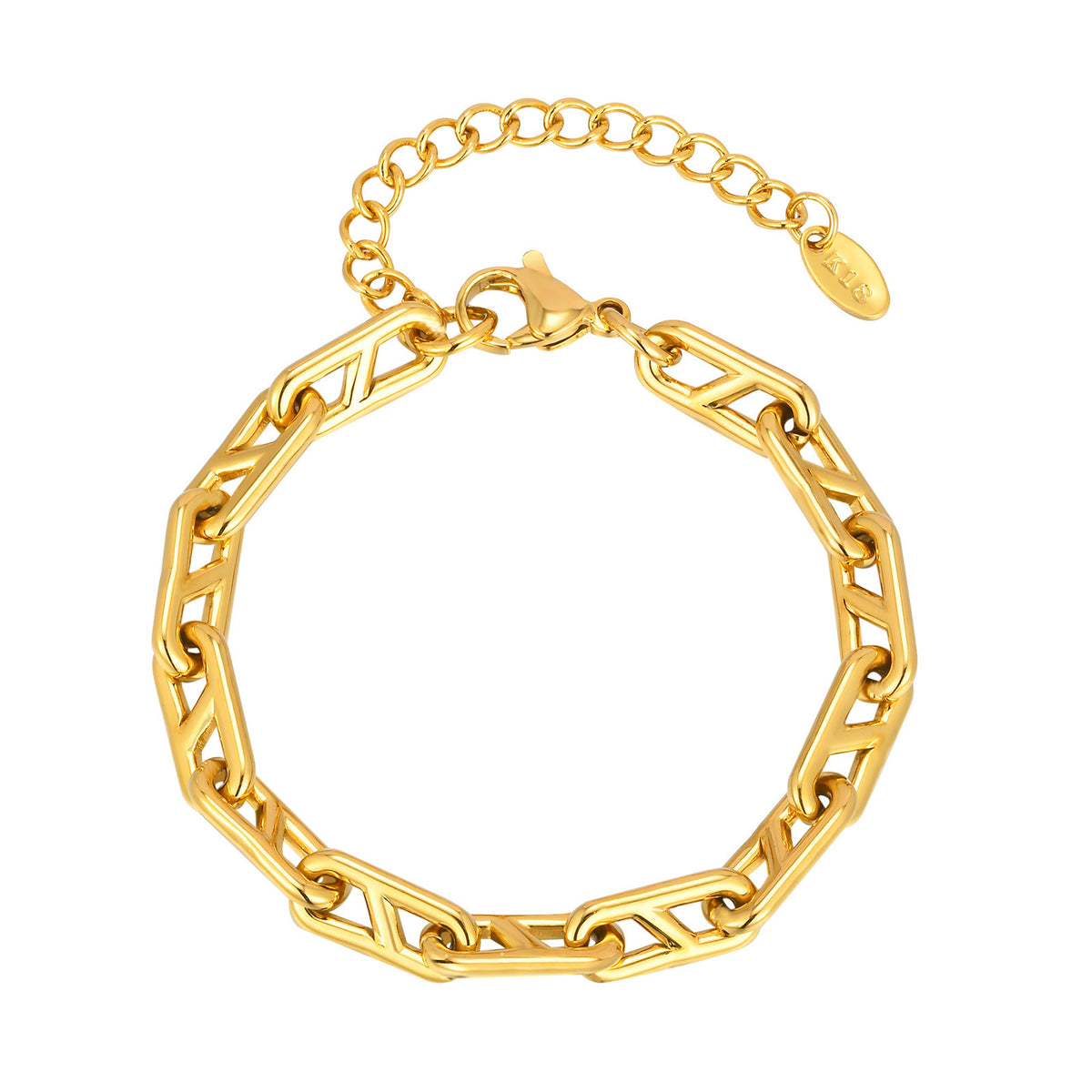 Japanese Word Stitching 8 Stainless Steel Bracelet