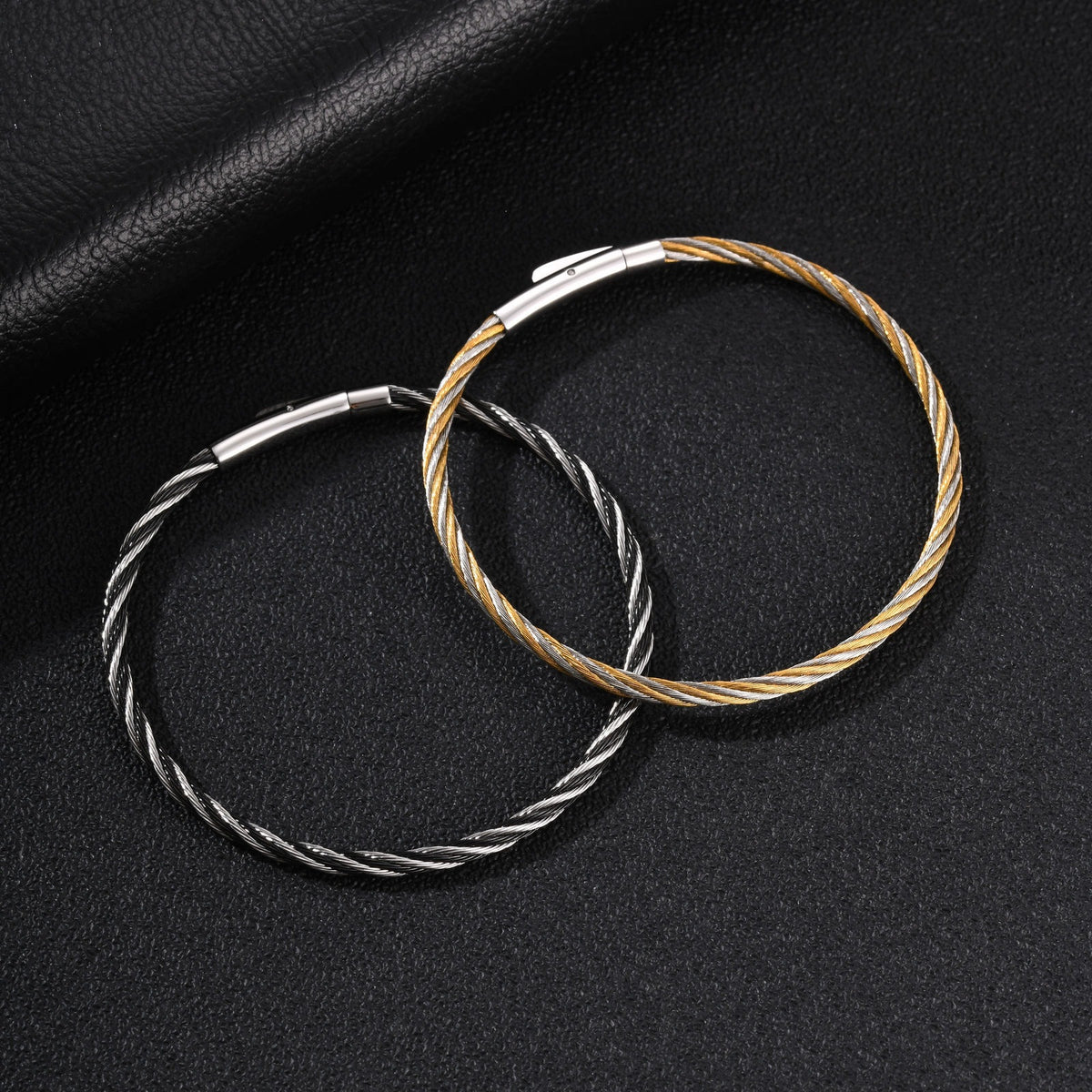 Adjustable Vintage Stainless Steel Bracelet for Men