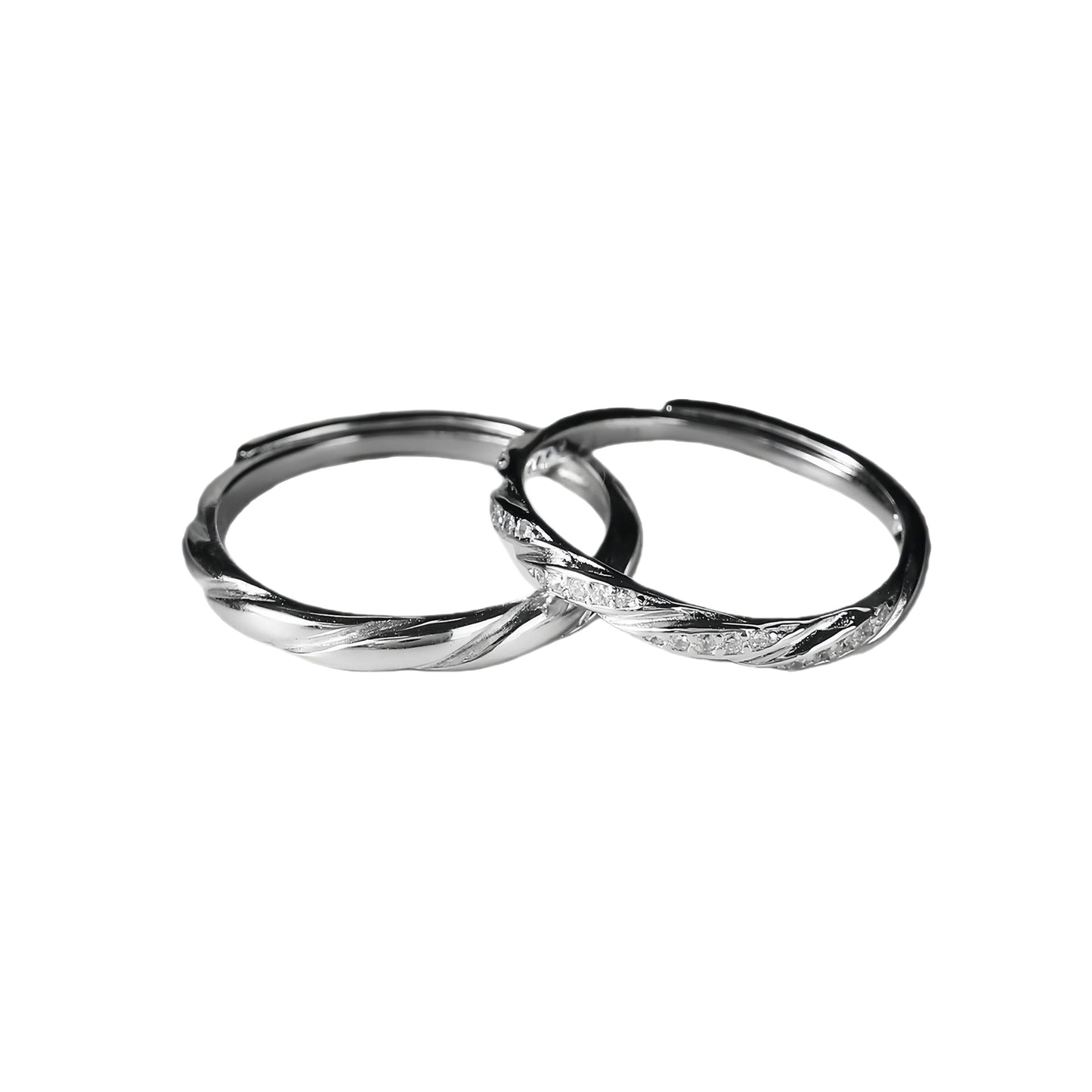 Planderful Mobius Ring For Women Sterling Silver Adjustable High End Design Gift For Couples