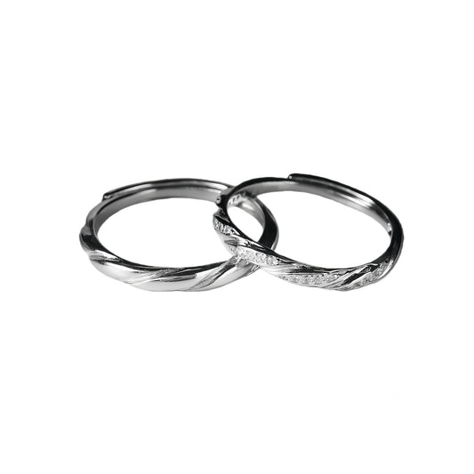 Planderful Mobius Ring For Women Sterling Silver Adjustable High End Design Gift For Couples