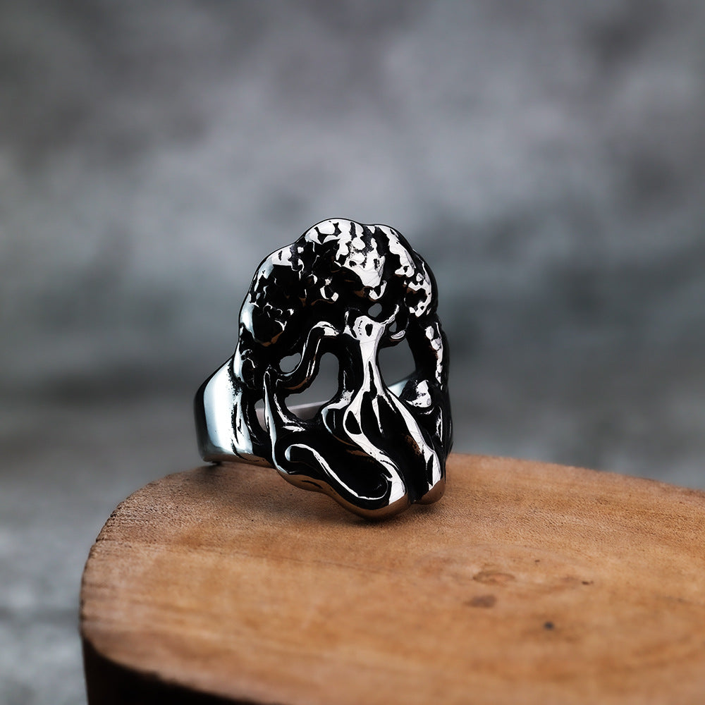 Nordic Viking Personality Tree of Life Men's Ring Wholesale