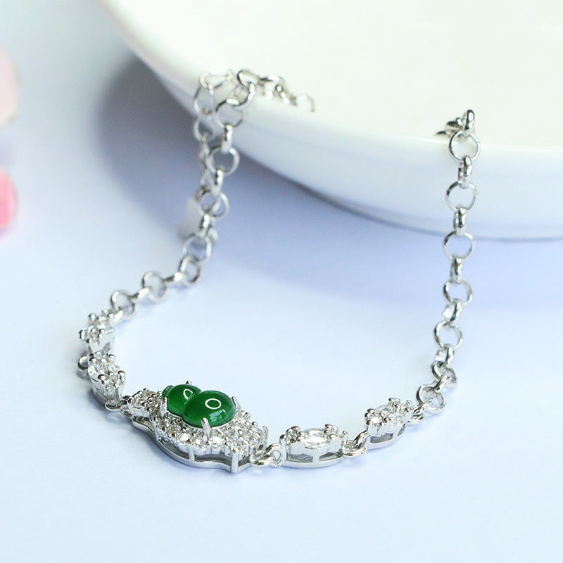 Green Jadeite Gourd Style 2 Bracelet