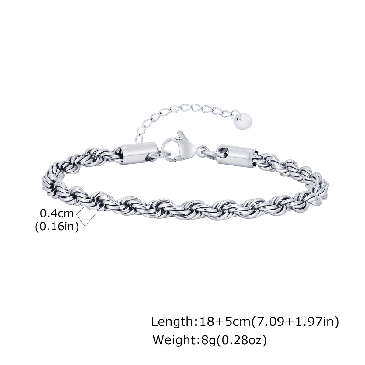 Braided Stainless Steel Bracelet