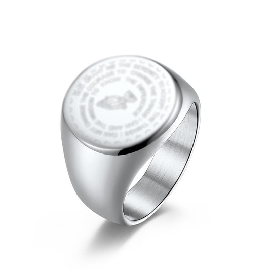 Stylish Titanium Steel Men's and Women's Rings Wholesale