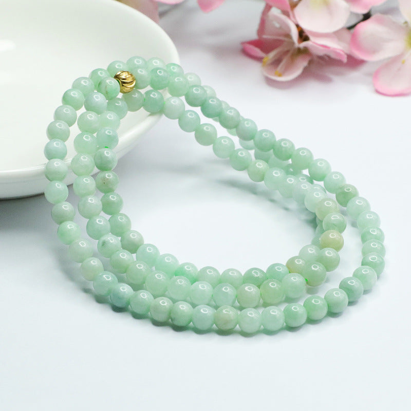 Natural Myanmar Jade Beads Necklace, Jade Jewelry