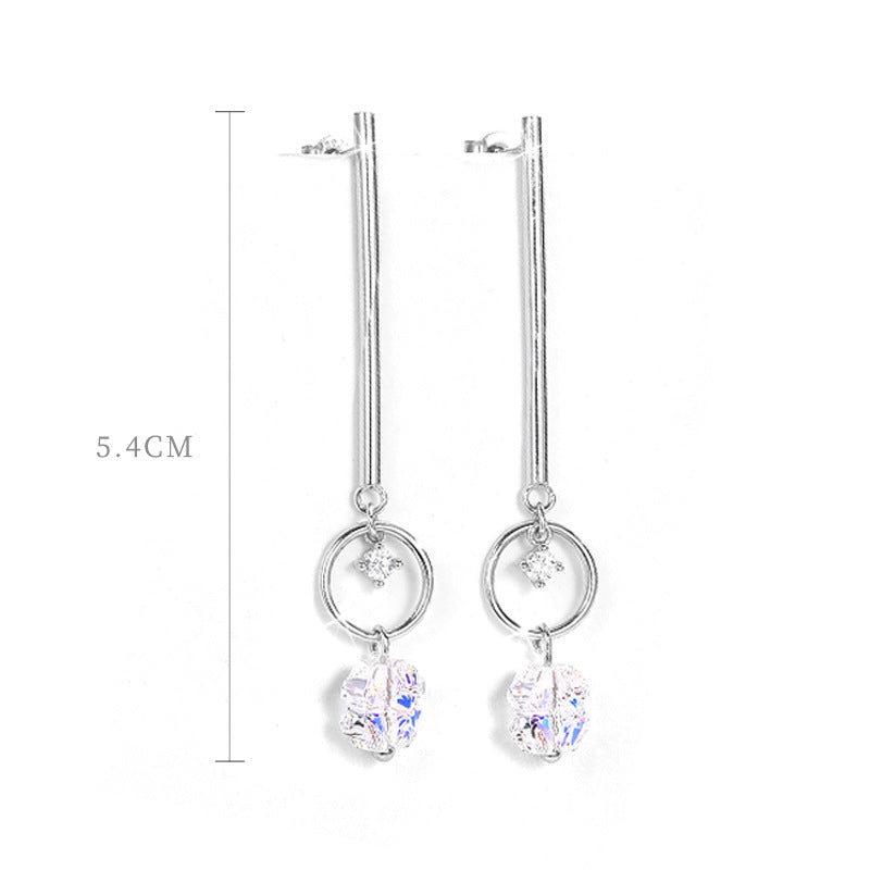 Korean Version 925 Sterling Silver Women's Earrings