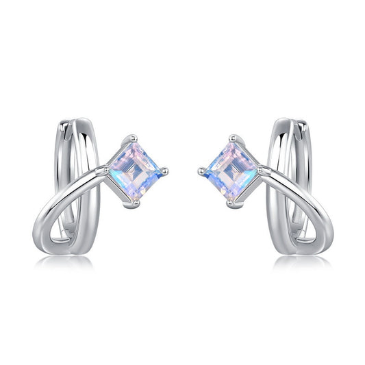 Planderful Everyday Genie Earrings – Elegant Blue Moonlight Sterling Silver Jewelry