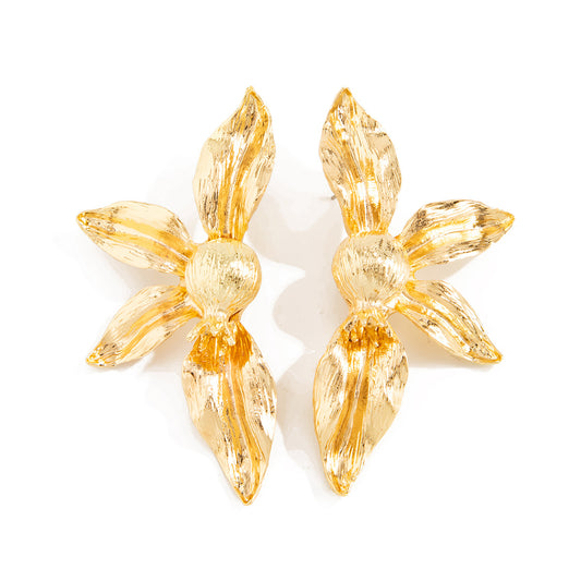 Planderful 3D Floral Stud Earrings Vienna Verve For Women Chic Statement Jewelry