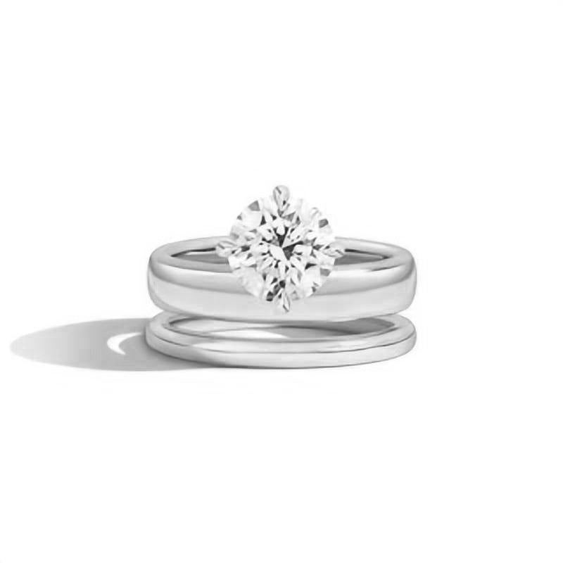 Bright 2-Carat Moissanite Ring Luxury S925 Stacking Gift