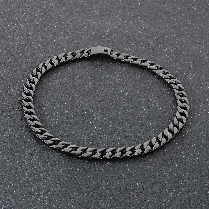 Planderful Cuban Chain Necklace 15mm Stainless Steel Men