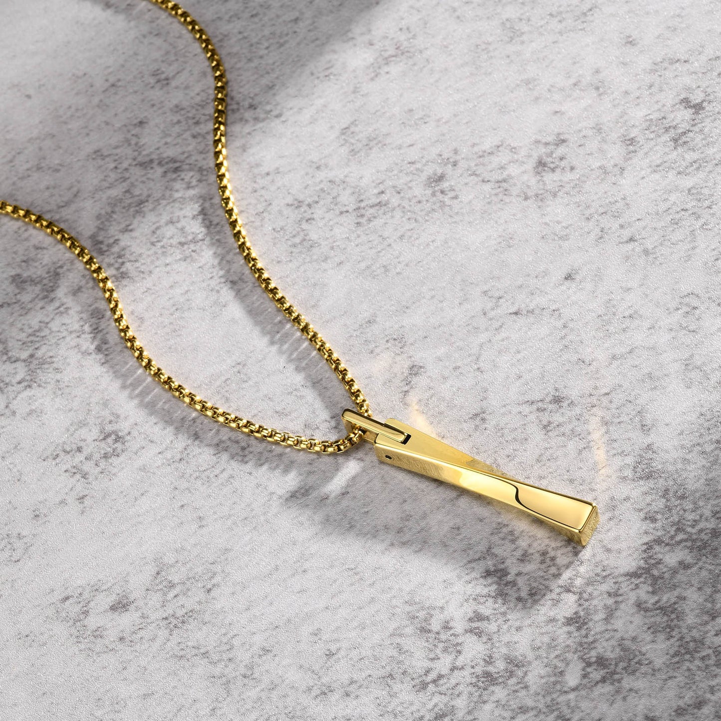 Cross-Border European and American Tungsten Steel Mobius Pendant Steel Necklace for Men