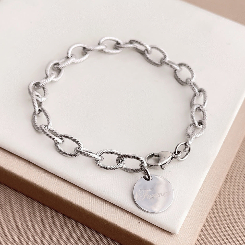 Planderful Jewelry Rose Gold Twist Bracelet