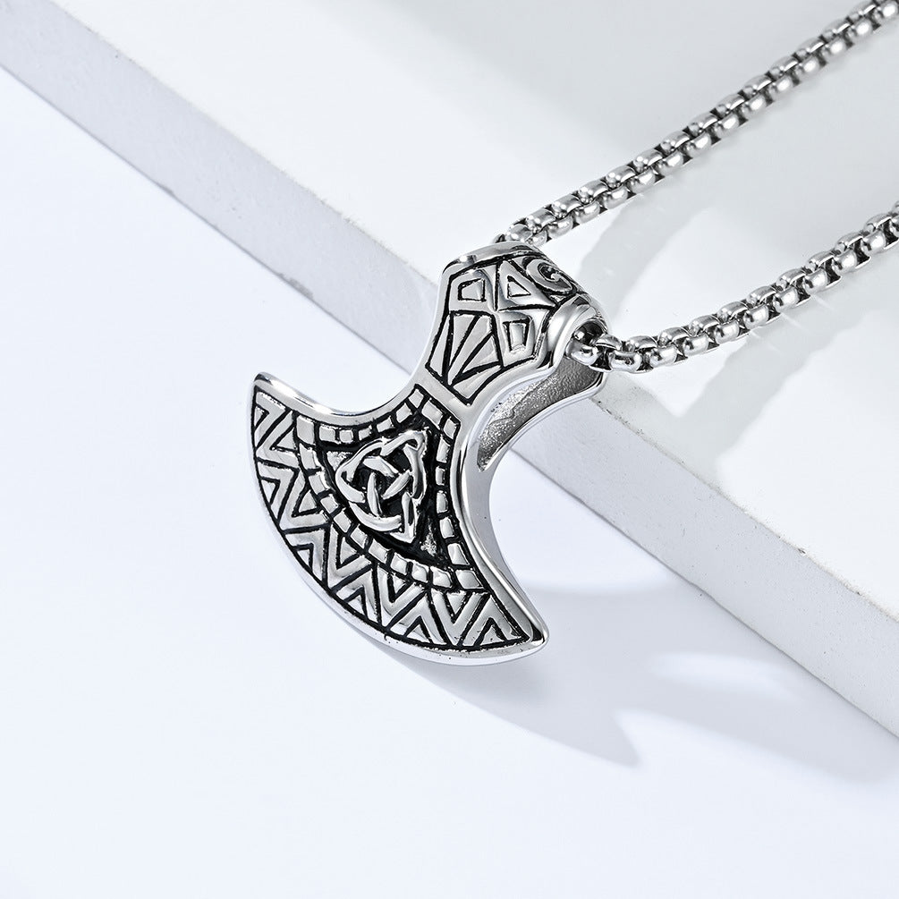 Cross-Border Amazon Nordic Viking Tomahawk Necklace for Men