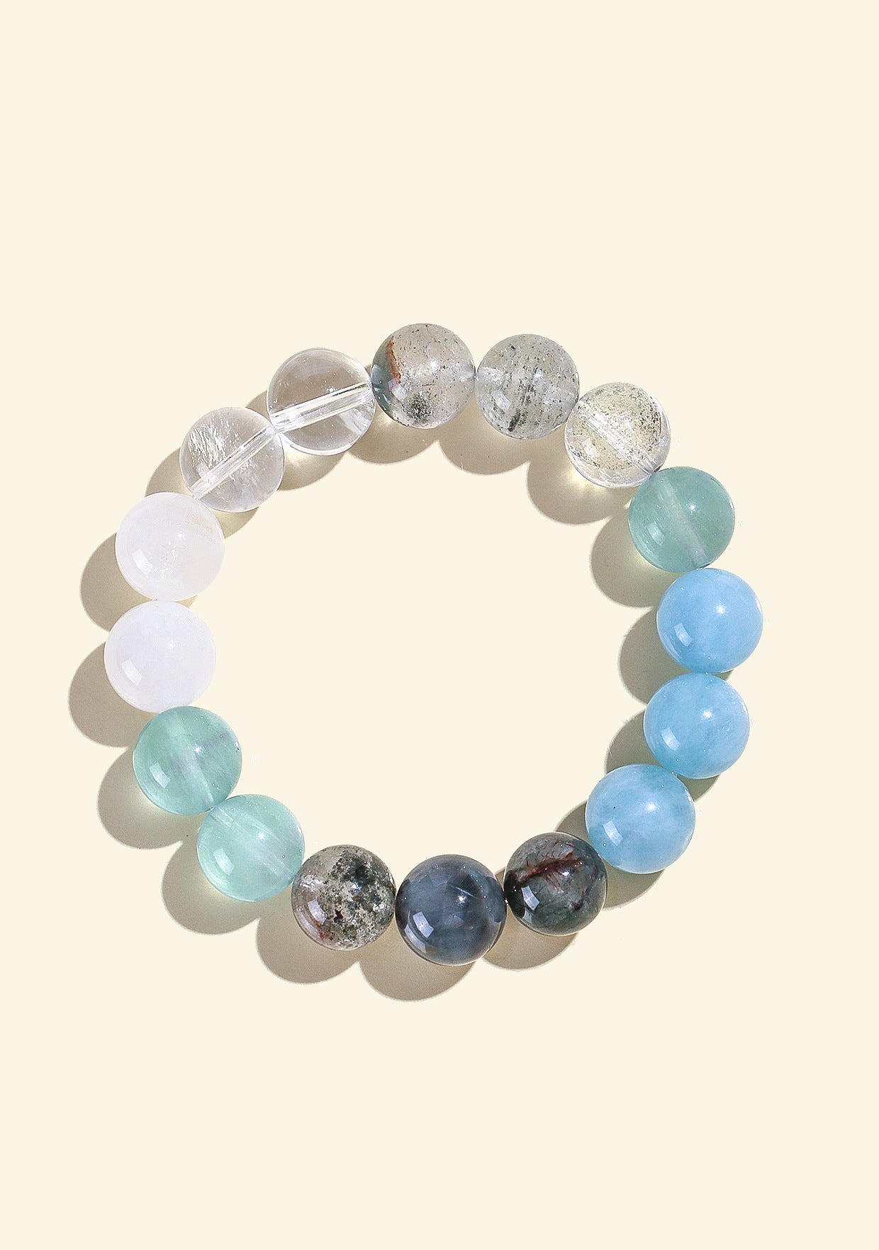 Planderful Fortune's Favor Bracelet – Elegant Lavender Amethyst and Aquamarine Design