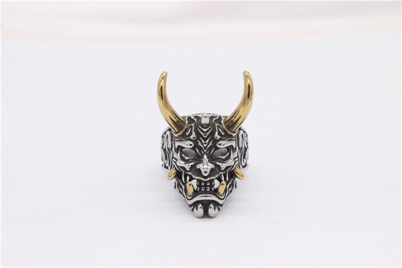 Horned Beast Titanium Steel Ring