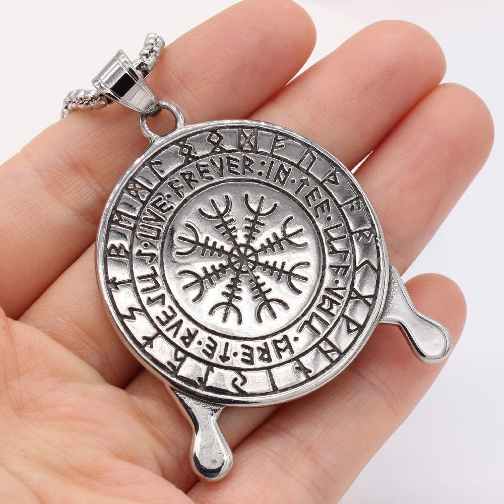 Viking Crow Titanium Steel Pendant For Men And Women Unisex Protection Statement Planderful Everyday Genie