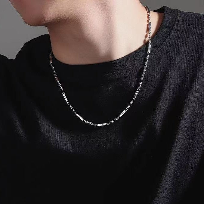 Planderful Steel Mobius Star Necklace