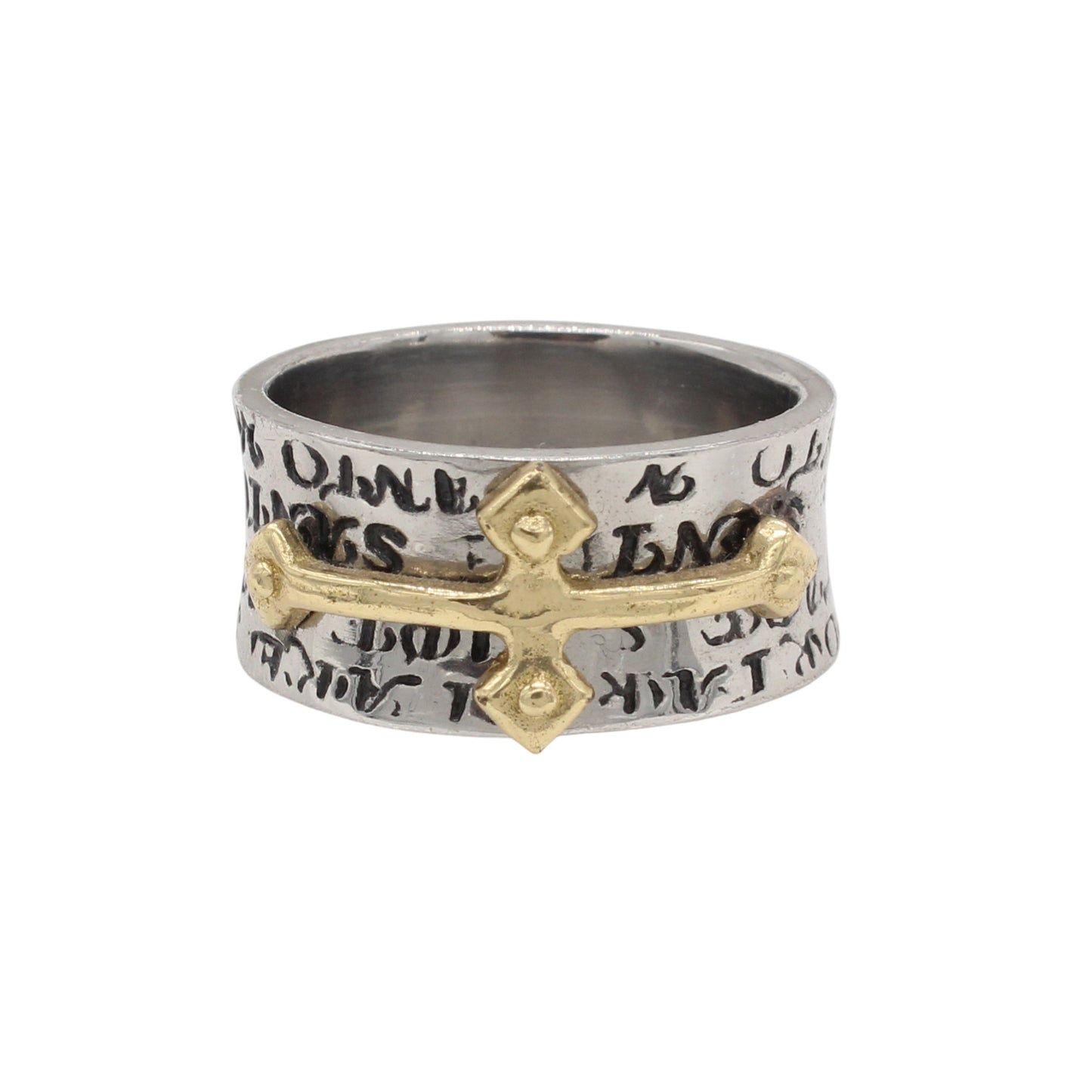 Planderful Everyday Genie – European and American Personalized Retro Cross Men's Titanium Steel Ring