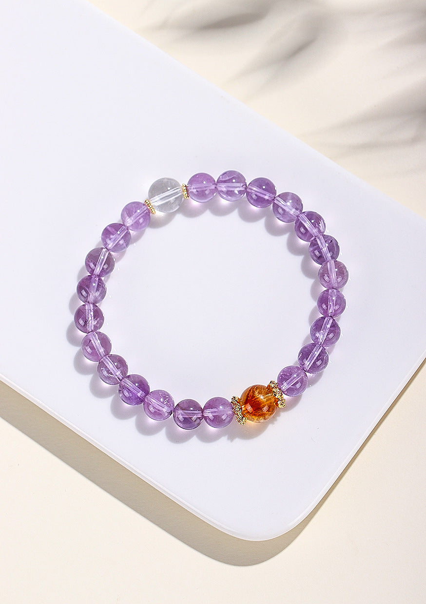 Planderful Fortune's Favor Bracelet – Elegant Amethyst Crystal Design