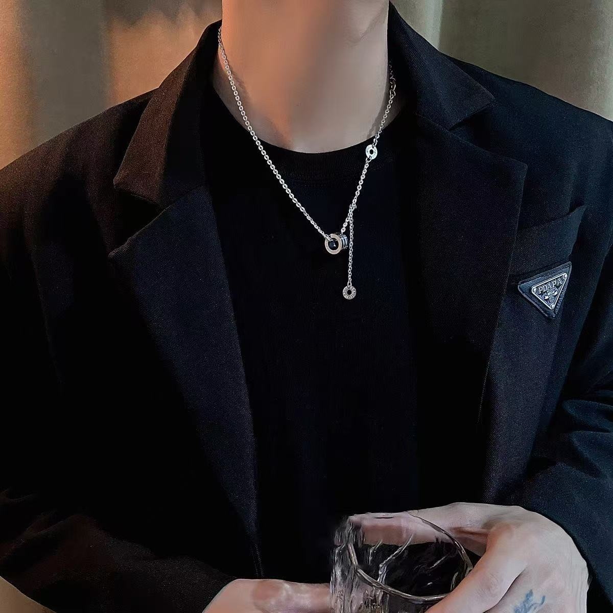 Planderful Jewelry Steel Necklace Minimalist Collarbone