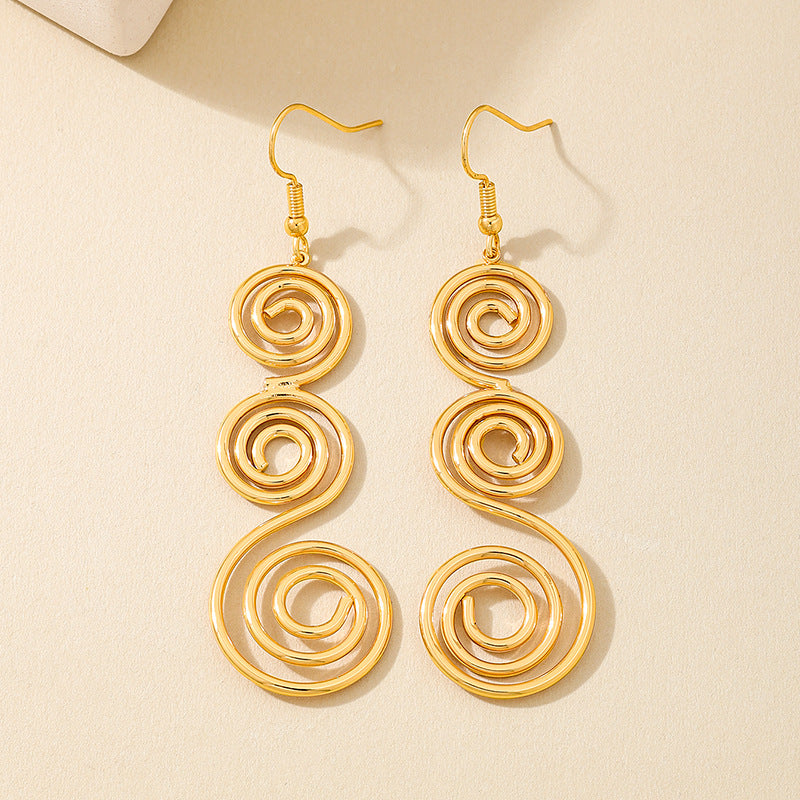 Planderful Vienna Verve Earrings – Elegant Metal Tassel Design