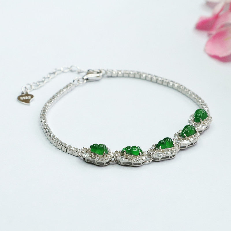 Jadeite Gourd 3-5 mm Bracelet