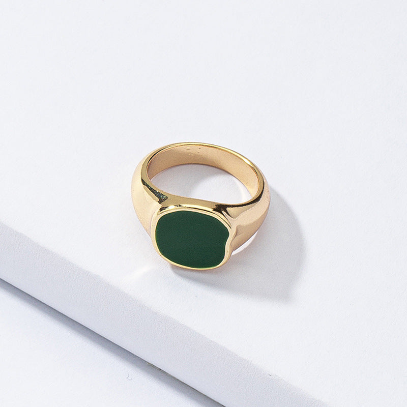 Gorgeous Glazed Ring with Cross Pendant - Fashionable Wholesale Jewelry for Summer