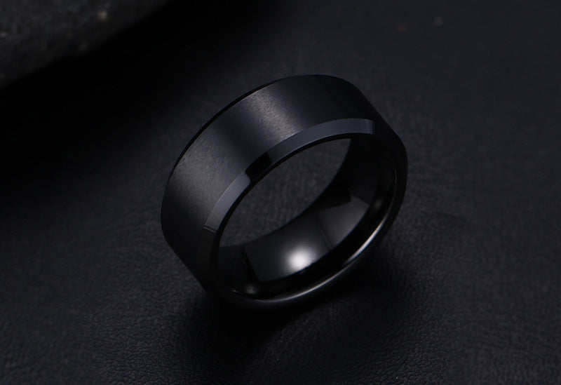 Trend Jewelry Wholesale Pure Tungsten Gold Men's Ring