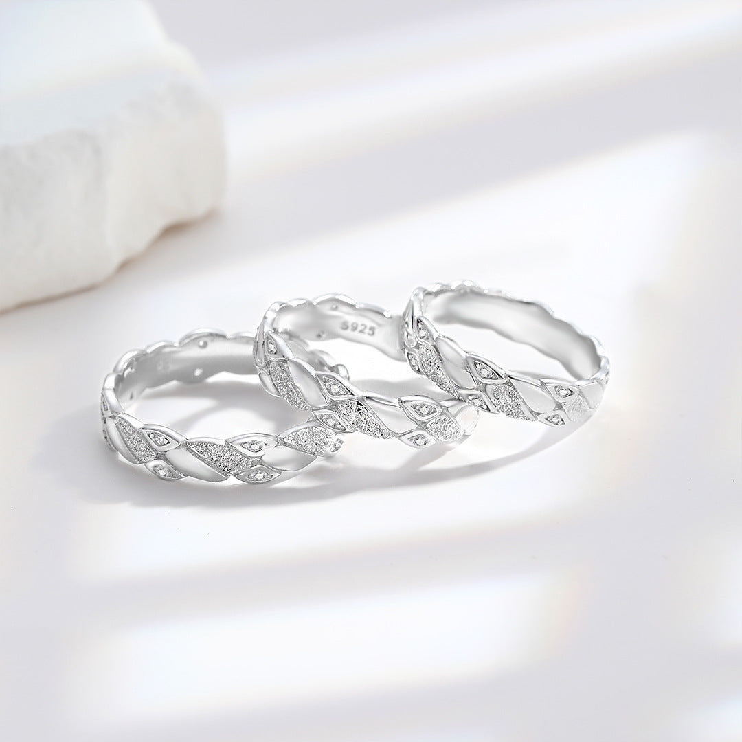 Closed Mouth S925 Sterling Silver Ring