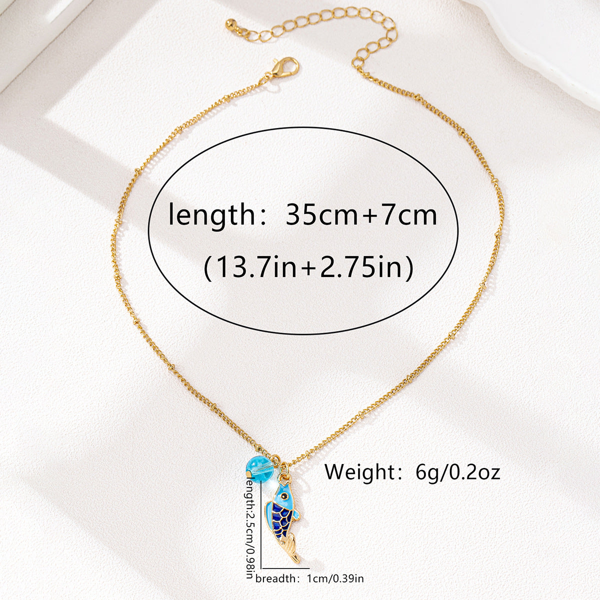 Planderful Vienna Verve Koi Pendant Necklace – Stylish Marine Life Design