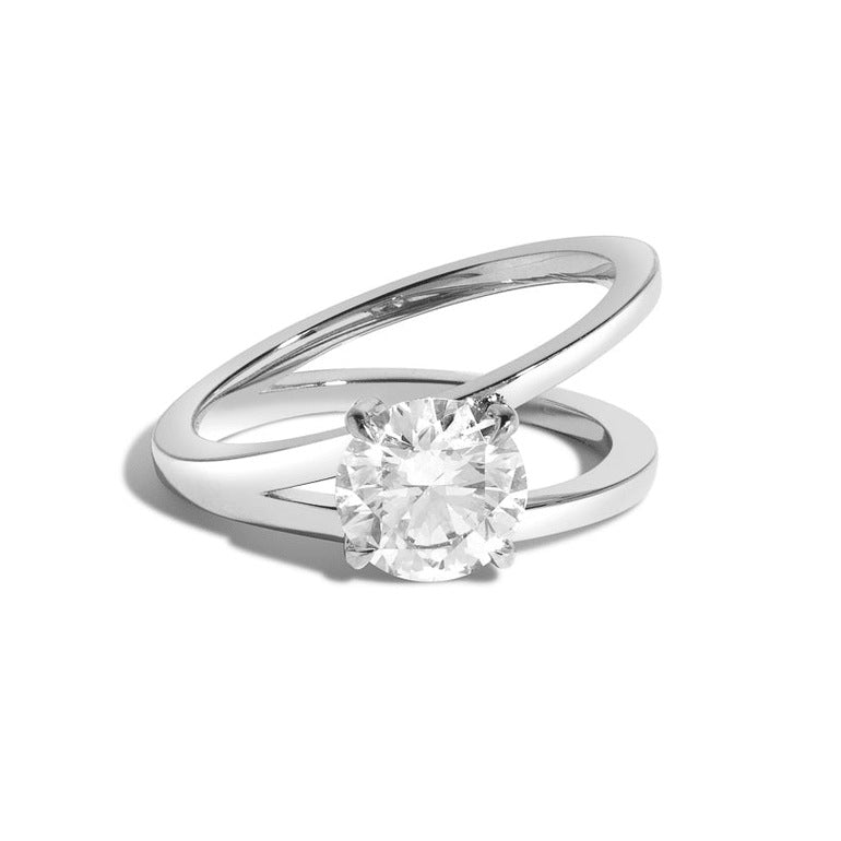 Cross-Border Live Broadcast S925 Sterling Silver Moissanite Ring