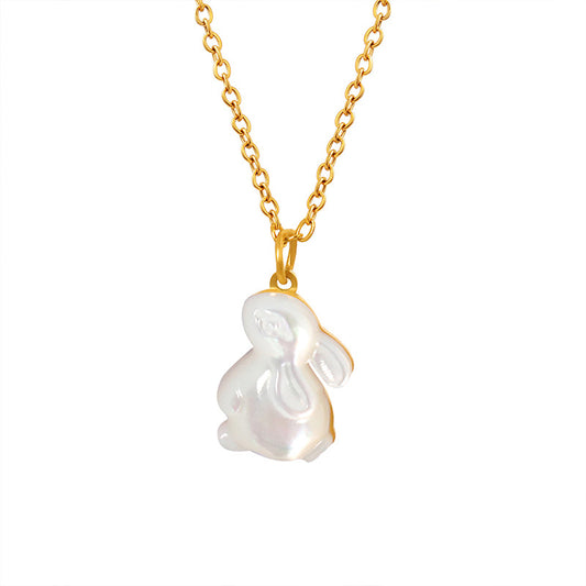 Enchanting Rabbit Pendant Necklace - A Whimsical Addition to Your Jewelry Collection