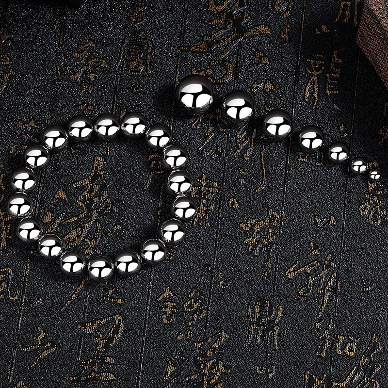 Steel Bracelet – Minimalist Bead Bracelet