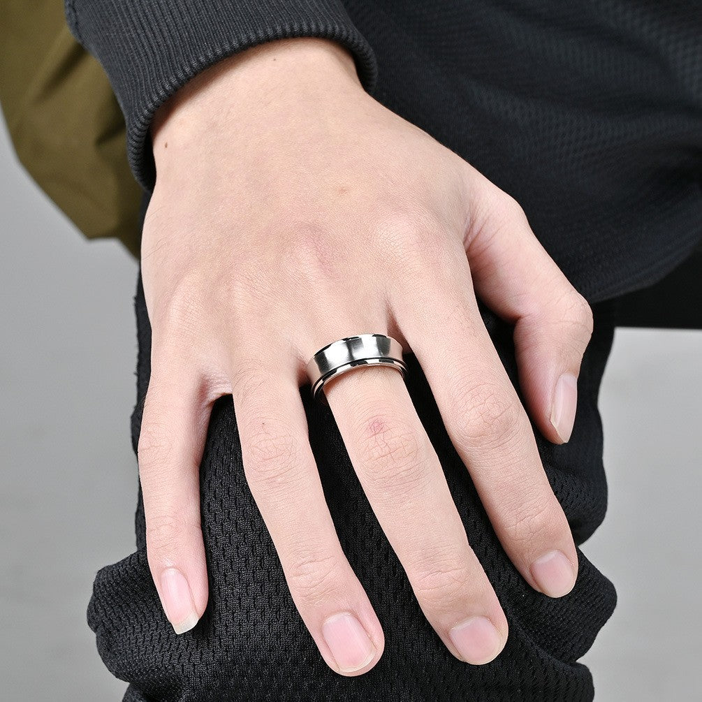 INS Cold Wind Titanium Steel Rotating Ring for Anxiety Relief