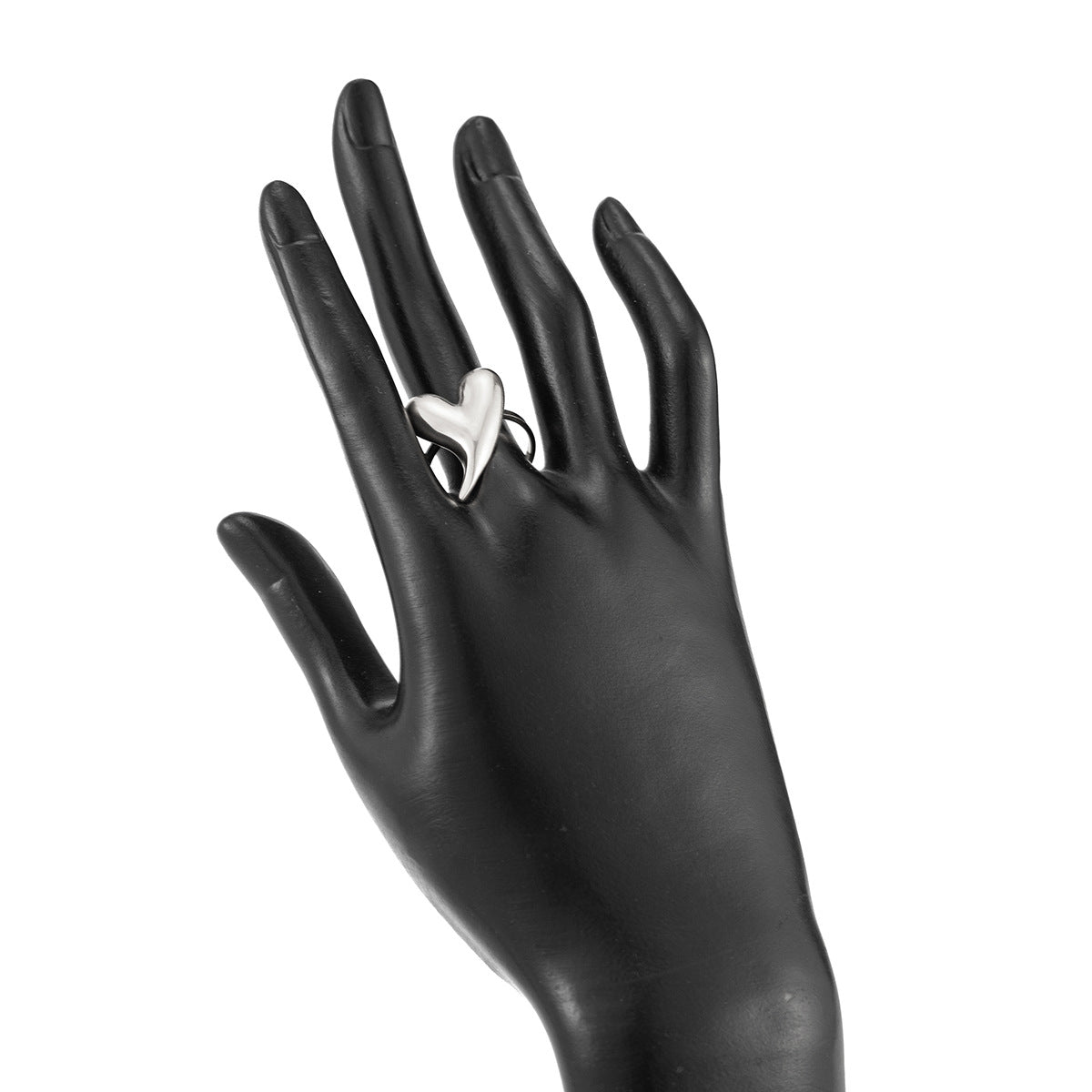 Planderful Vienna Verve 3D Love Ring Open Geometric Statement For Fashion Forward Women