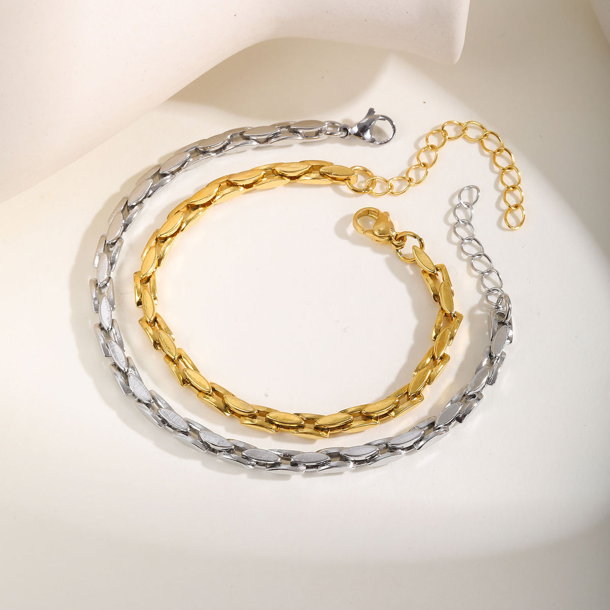 Couple Bracelets Handmade Chain Stainless Steel Bracelet Unisex