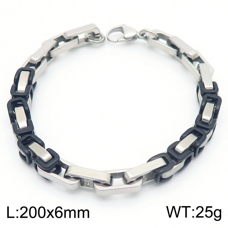 Planderful Everyday Genie Stainless Steel Men Bracelet 6mm