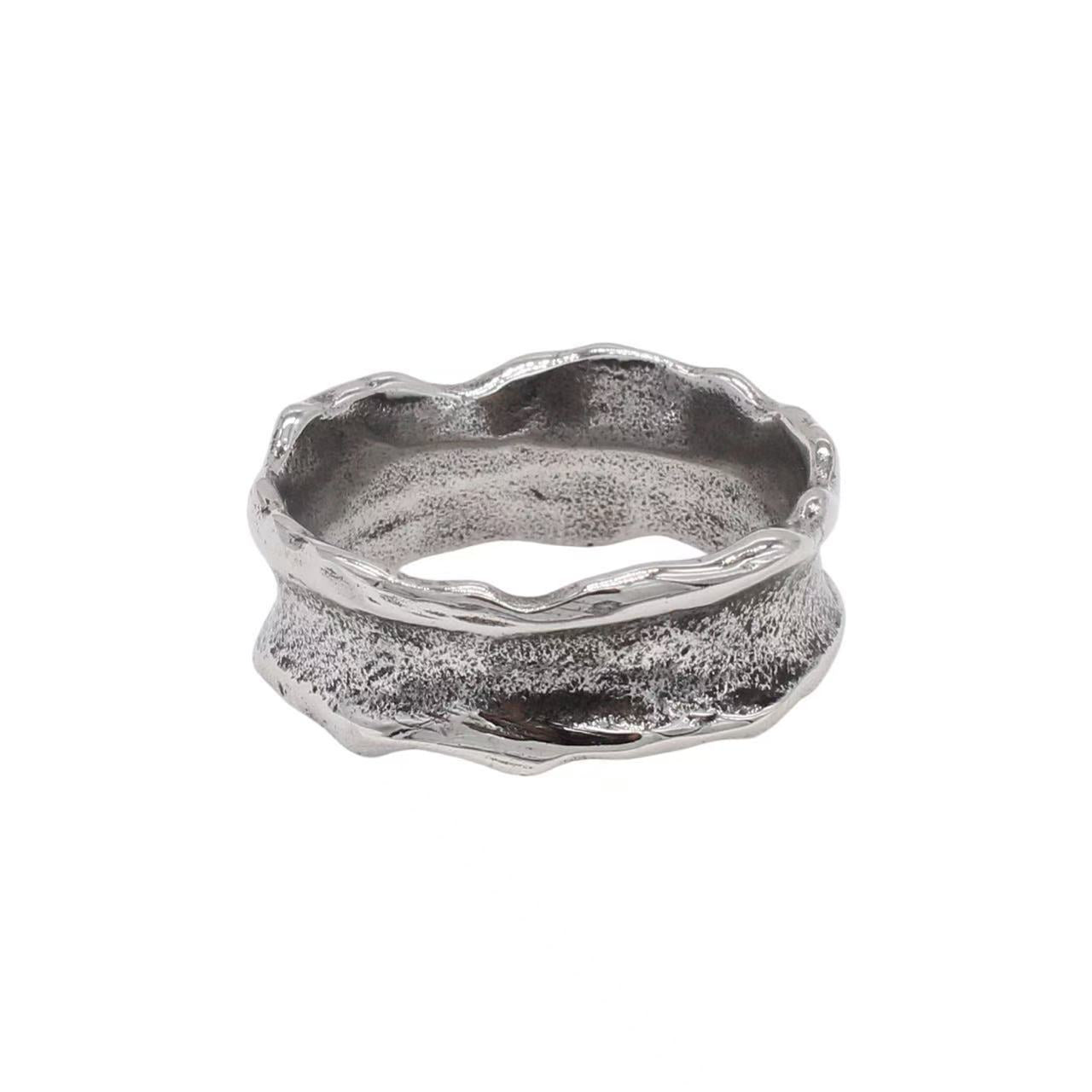 Planderful Jewelry Personalized Retro Steel Ring For Men