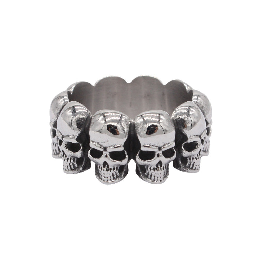 Classic Skull Titanium Steel Ring
