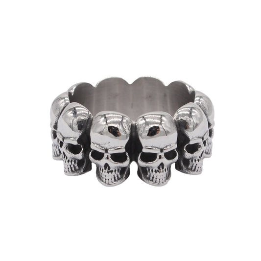 Classic Skull Titanium Steel Ring